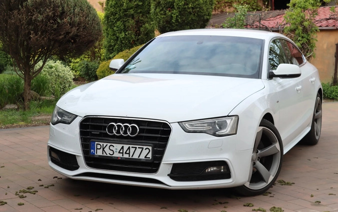 Audi A5 cena 68900 przebieg: 215650, rok produkcji 2012 z Kościan małe 529